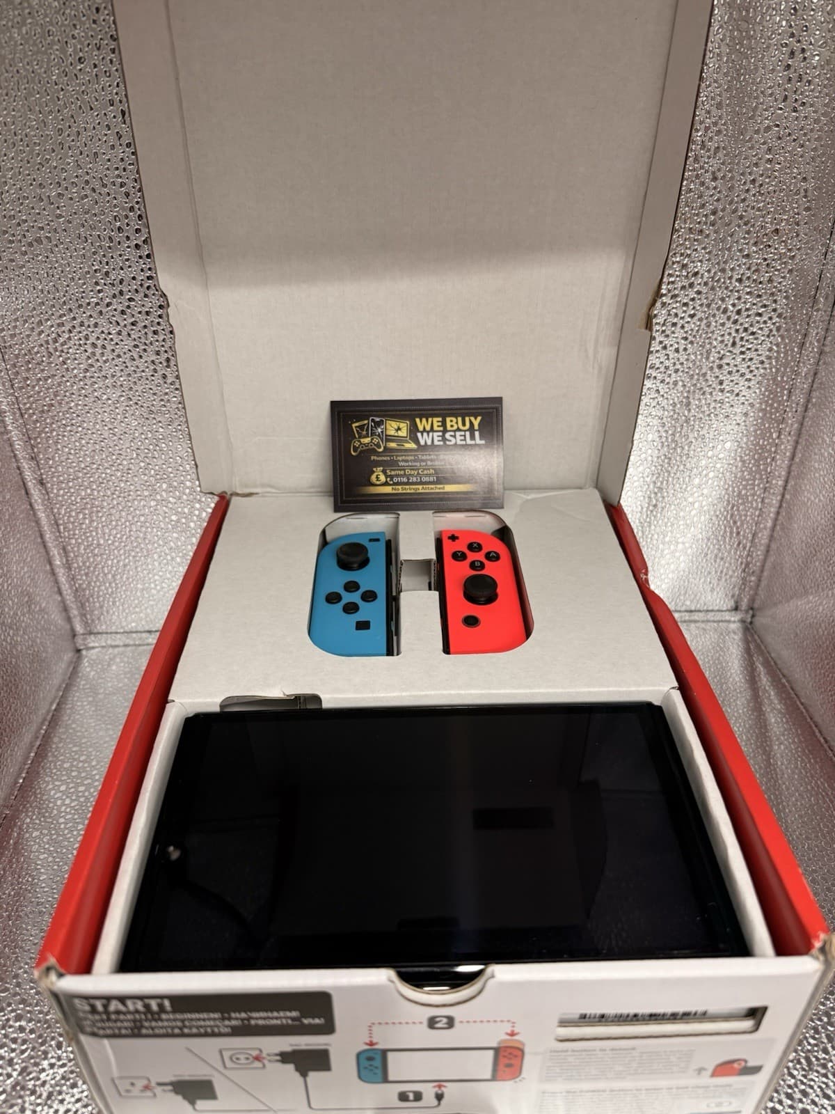 Switch Oled Boxed With All Accessories And Charger,, grade Good