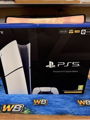 PS5 Slim Digital Edition - Opened NEVER Used - Mint Mint Boxed All Accessories, grade New · Open Box