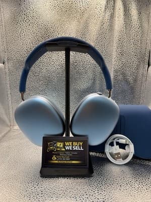 AirPod Max Blue with Smart Case Unboxed Grade AAA with Charger Wire - A2096, grade Good