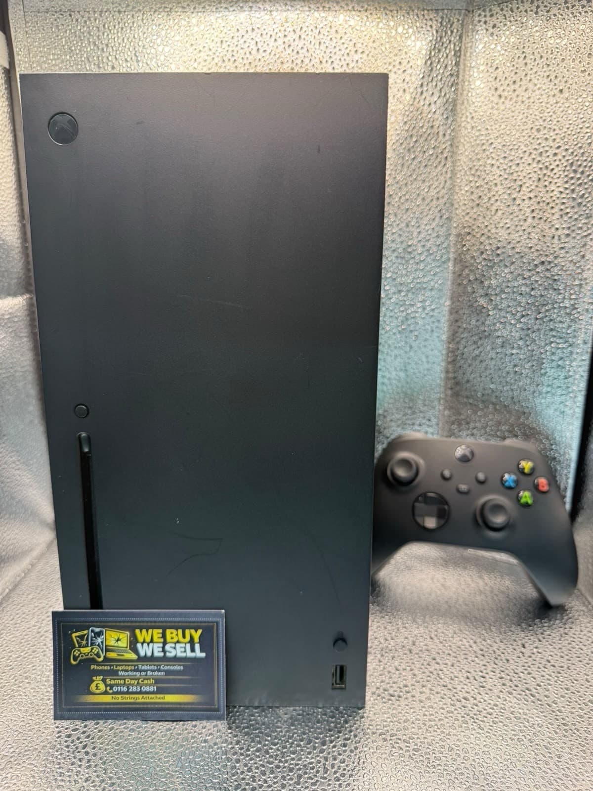 Microsoft Xbox Series x 1TB Black Video Game Console with Controller and Cables, grade Good