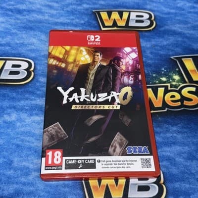 Yakuza 0 Director's Cut Nintendo Switch 2, grade Excellent